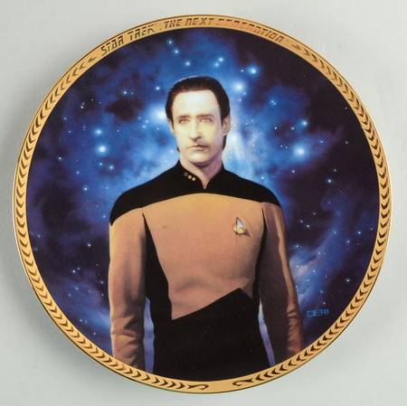 Star Trek Next Generation 5th Anniversary Lt Commander Data - No Box by Hamilton Collection