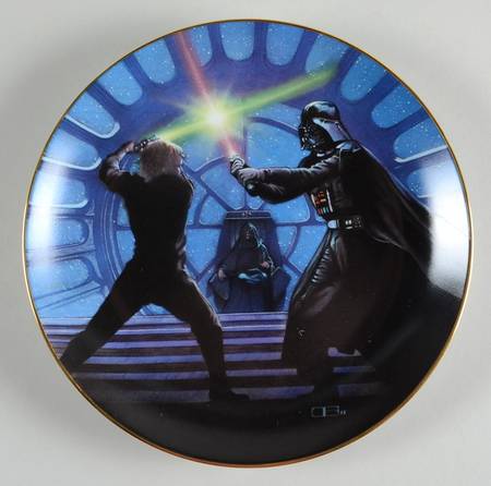 Star Wars Luke Skywalker & Darth Vader - No Box by Hamilton Collection