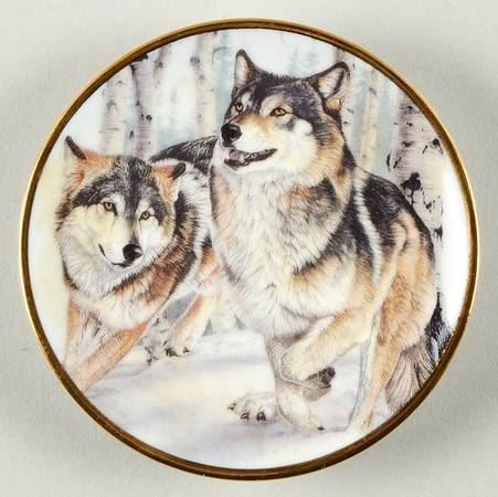 Year of the Wolf-Mini Wolf Run - No Box by Hamilton Collection