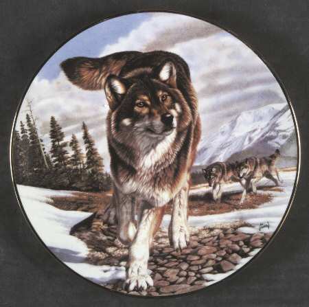 Year of the Wolf-Mini Leader Of The Pack - No Box by Hamilton Collection