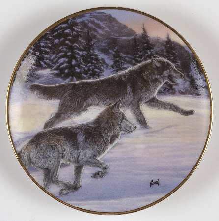 Year of the Wolf-Mini Free As The Wind - No Box by Hamilton Collection
