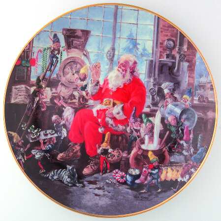 Classic American Santa Santa's Candy Kitchen - No Box by Hamilton Collection