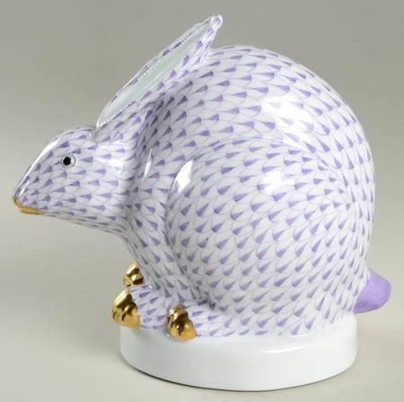 Rabbits & Bunnies (Single) Sitting Rabbit-Large/Lilac - No Box