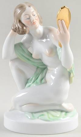 Nudes Nude Wonman With Mirror-Natural - No Box