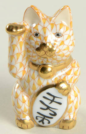 Cats Lucky Cat-Butterscotch - No Box