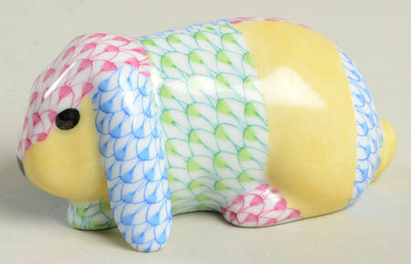 Rabbits & Bunnies (Single) Lop Eared Bunny-Patchwork - No Box