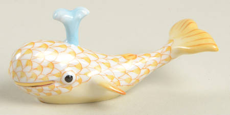 Sea Marine Animals Baby Whale W/Spout-Butterscotch - No Box
