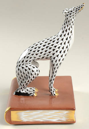 Bookends Greyhound-Black/Right - No Box