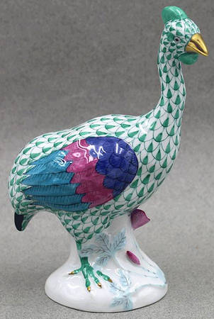 Game Birds Guinea Hen-Green/Faces Right - No Box