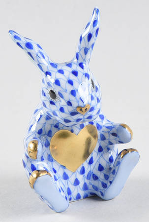 Rabbits-Bunnies (Holidays-Seasonal) Sweetheart Bunny-Sapphire - No Box