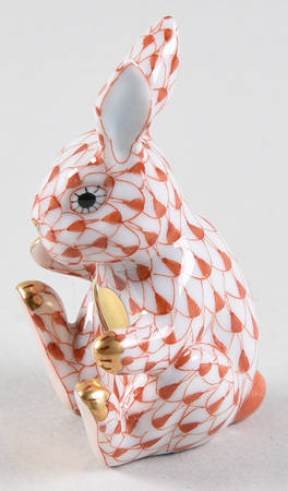 Rabbits-Bunnies (Holidays-Seasonal) Sweetheart Bunny-Rust - No Box