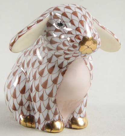 Rabbits & Bunnies (Single) Sitting Lop Ear Bunny-Chocolate - No Box