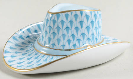 Manmade Objects Cowboy Hat-Turquoise - No Box