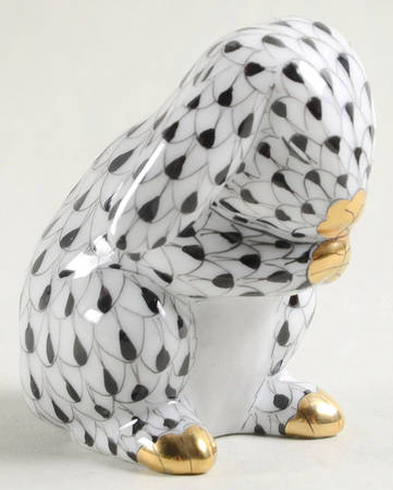 Rabbits & Bunnies (Single) Praying Bunny-Black - No Box