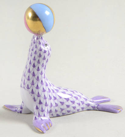 Sea Marine Animals Sea Lion With Ball-Lilac - No Box