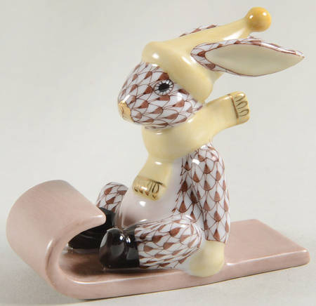 Rabbits-Bunnies (Sports) Sledding Bunny-Chocolate - No Box