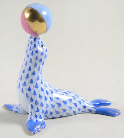 Sea Marine Animals Sea Lion With Ball-Sapphire - No Box