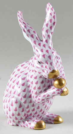 Rabbits & Bunnies (Single) Bunny Paws Up-Raspberry - No Box