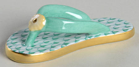 Manmade Objects Flip Flop-Green - No Box