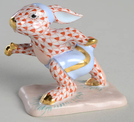 Rabbits-Bunnies (Sports) Running Bunny-Rust - No Box