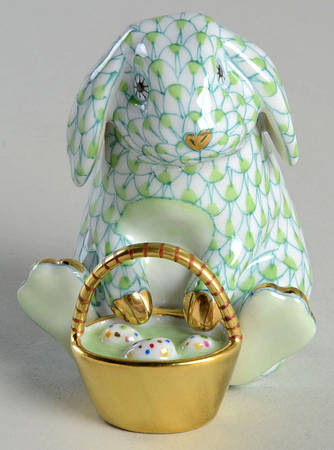 Rabbits-Bunnies (Holidays-Seasonal) Eggstravagant Rabbit-Key Lime - No Box
