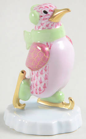 Waterfowl Ice Skating Penguin-Raspberry - No Box