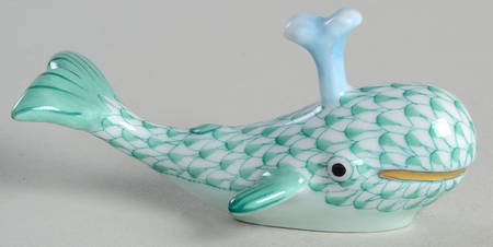 Sea Marine Animals Baby Whale W/Spout-Green - No Box