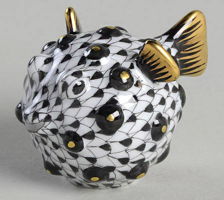 Fish Puffer Fish-Black - No Box