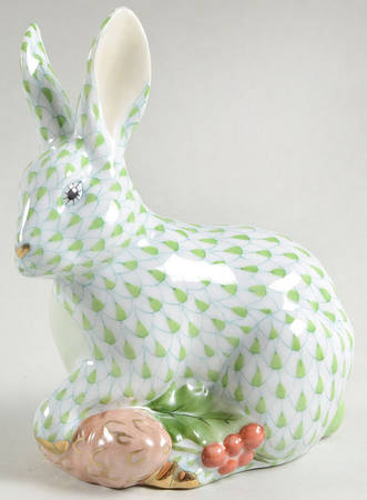 Rabbits-Bunnies (Holidays-Seasonal) Winter Bunny-Key Lime - No Box