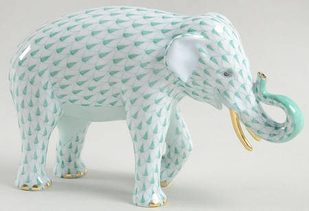 Elephants Asian Elephant-Green - No Box
