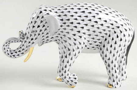 Elephants Asian Elephant-Black - No Box
