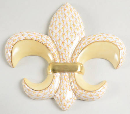 Manmade Objects Fleur De Lis-Butterscotch - No Box