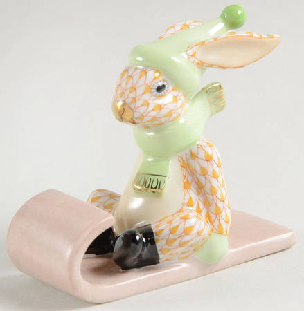 Rabbits-Bunnies (Sports) Sledding Bunny-Butterscotch - No Box
