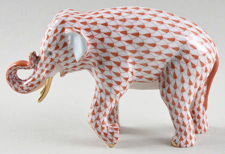 Elephants Asian Elephant-Rust - No Box