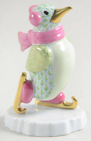 Waterfowl Ice Skating Penguin-Key Lime - No Box