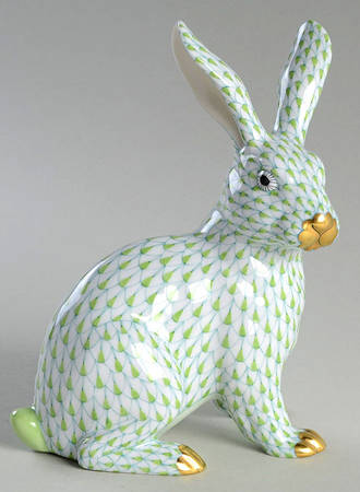 Rabbits & Bunnies (Single) Sitting Rabbit-Large/Key Lime - No Box