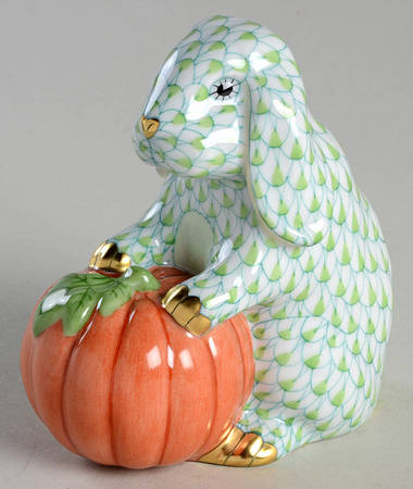 Rabbits-Bunnies (Holidays-Seasonal) Autumn Bunny-Key Lime - No Box