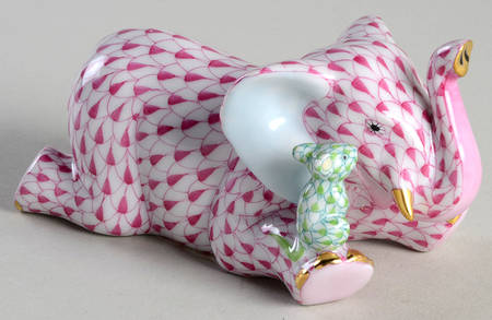 Elephants Fast Friends-Raspberry/Key Lime - No Box