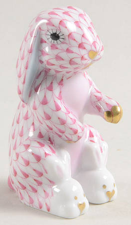Rabbits & Bunnies (Single) Bunny Slippers-Raspberry - No Box