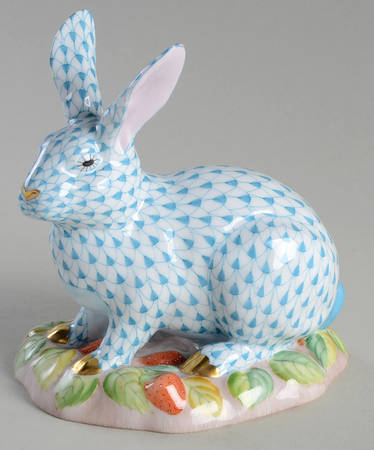 Rabbits & Bunnies (Single) Berry Bunny-Turquoise - No Box