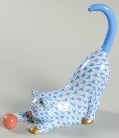 Cats Cat With Ball-Blue - No Box