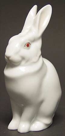 Rabbits & Bunnies (Single) Rabbit-Natural/White - No Box