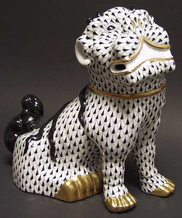 Asian Foo Dog-Black/Looking Right - No Box