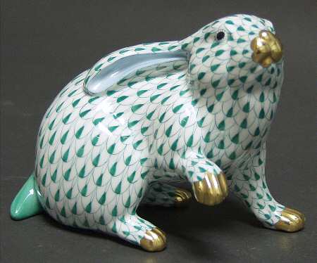 Rabbits & Bunnies (Single) Rabbit Sitting-Green - No Box