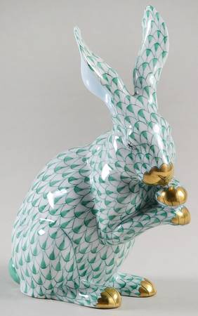 Rabbits & Bunnies (Single) Bunny Paws Up-Green - No Box