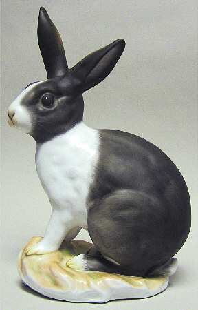 Rabbits & Bunnies (Single) Rabbit-Natural/Black - No Box