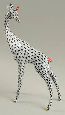 Wild Animals Giraffe-Black/Rust Accent - No Box