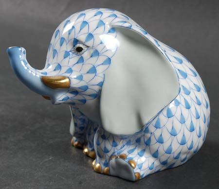 Elephants Eavesdropping Elephant-Blue - No Box