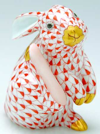 Rabbits & Bunnies (Single) Scratching Bunny-Rust - No Box