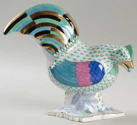 Roosters Rooster Looking Right-Green - No Box